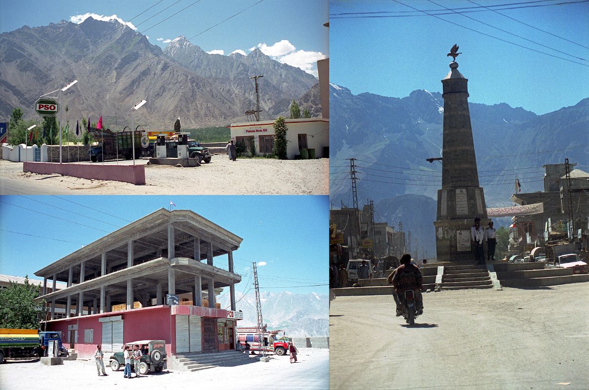 01 From Skardu Airport Our Jeep Was Refuelled Before Driving Down The Main Skardu Street Towards Our Hotel